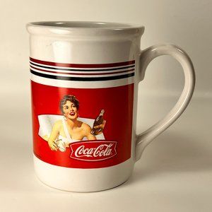 Coca Cola Coke Coffee Cup Mug Woman Ceramic Gibson Souvenir Replacement